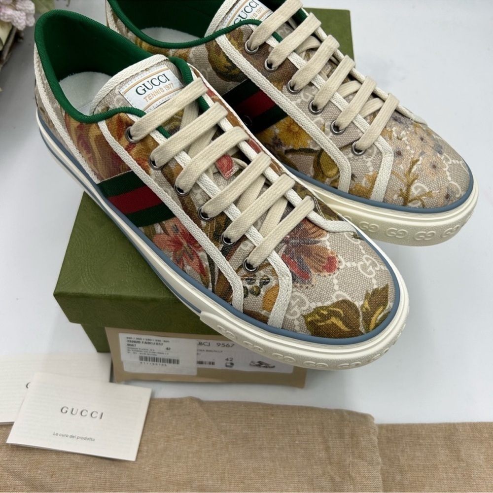 Women’s Gucci tennis 1977 low top sneakers size 42 made in Italy. - Picture 7 of 8
